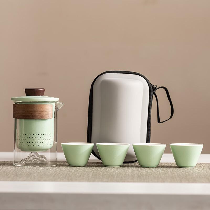 YiPan Portable Travel Glass Tea Set