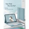 2021 iPad Pro 11 Bluetooth Keyboard Case: Round Keycap, Detachable Magnetic Apple Magic Shell for Air4