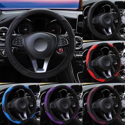 Universal Auto Car Steering Wheel Cover Anti-Slip Faux Leather Fit 38cm Steer Wheel Covers Car Interior