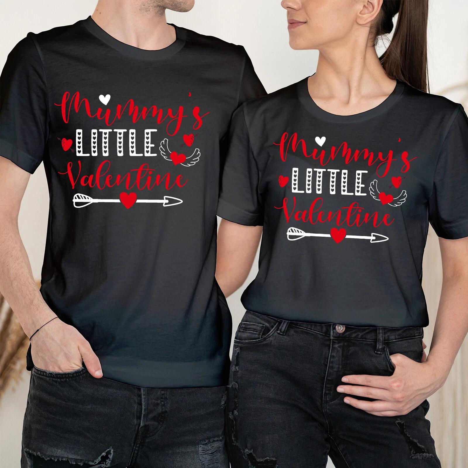 Mummy s Little Valentine Happy Valentine s Day Couple Love Matching T-Shirts #VD XXXL