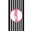 1PC Striped Beach Towel Custom Name Personalized Pool Towel Holiday Birthday Gifts For Women Girls Quick-Drying Bath Towels