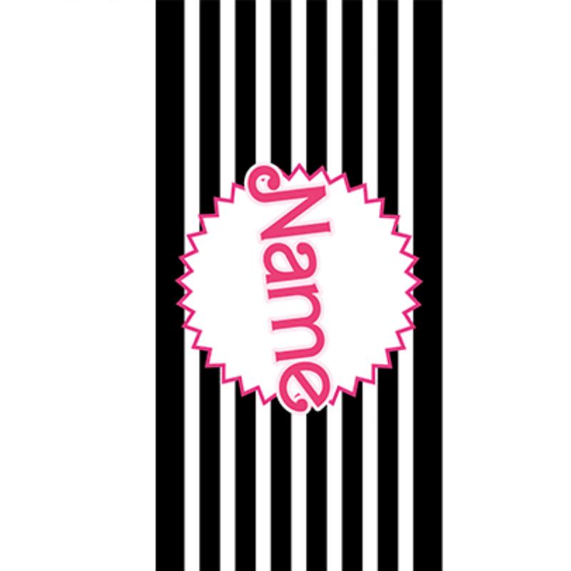 1PC Striped Beach Towel Custom Name Personalized Pool Towel Holiday Birthday Gifts For Women Girls Quick-Drying Bath Towels