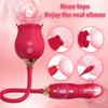 Rose Sucking Vibrator | 2-in-1 Clit TongueLicker & G-Spot Stimulator | Multi-Stimulation Adult Toy for Women & Couples
