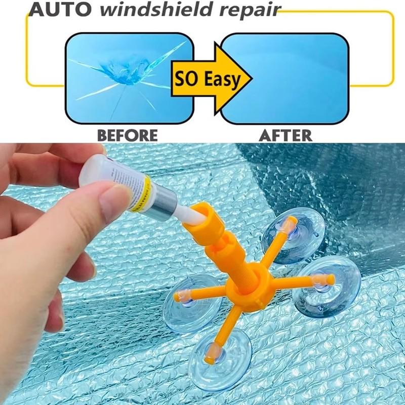 Ön cam tamir kiti hızlı düzeltme araba kırık cam ön cam reçine mühürleyen DIY otomatik pencere teli parlatma