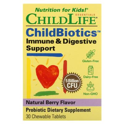 LiveBiotics, Immune and Digestive Support, Natural Berry Flavor, 5 Billion CFU, 30 Chewable Tablets