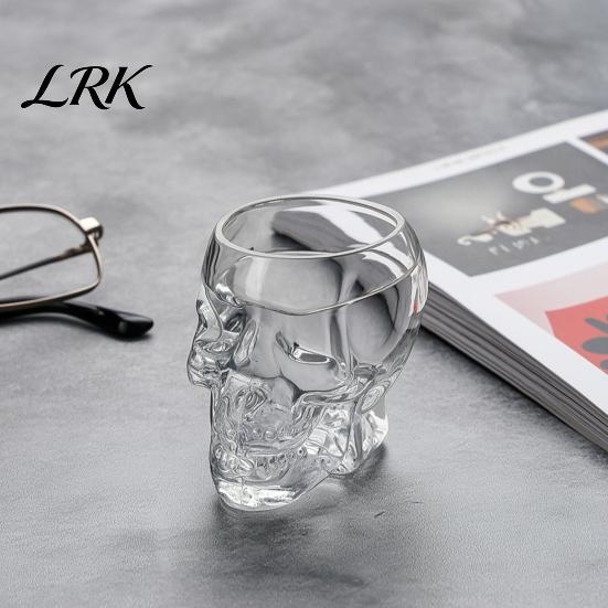Bottiglia in Vetro Borosilicato Ispessito Decanter a Forma di Teschio, Whiskey Gotico 3D con Tappo in Sughero Tappo Regalo Unico, Dispenser Liquori Novità per la Casa