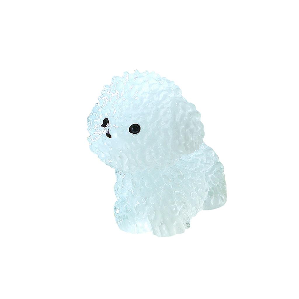 Svítící ve tmě Roztomilé Štěně Mikro Květináč Krajinářský Widget Světlo na Středovou Konzoli Auta Pes Vhodné pro Zahradu Domácí Doplňky DIY Materiál