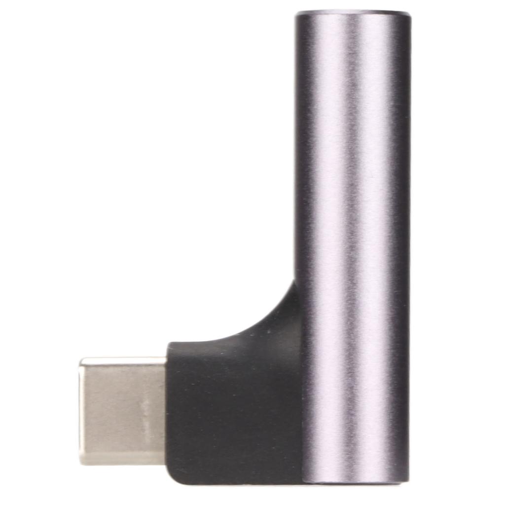 Typ C auf 3,5mm Kopfhöreradapter DAC-Chip Unterstützung 32bit 384KHz Typ C auf 3,5mm Adapter Grau