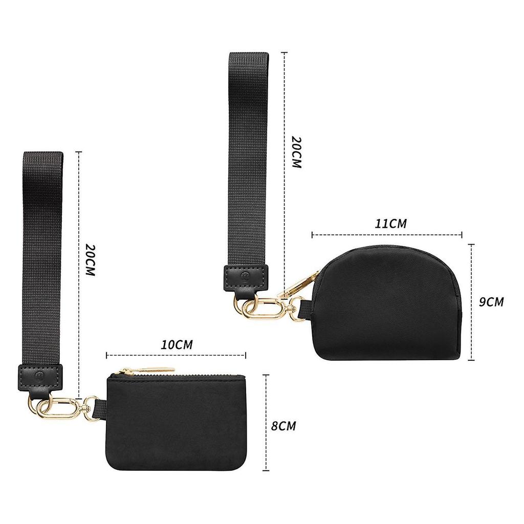 Money Purse Handbag Women Fashionable Key Chain Traveling Card Storage Pouch Black