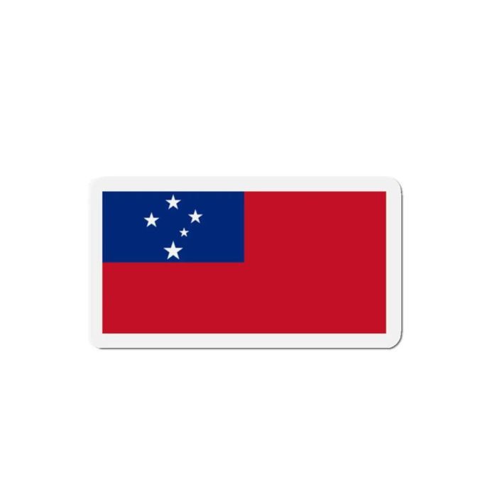Aimant Drapeau Samoa - Multicolore - 8 cm - 50 pièces - Résine synthétique - Mixte