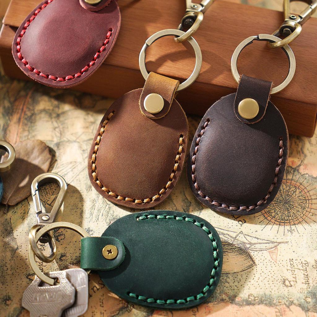 Genuine Leather Cowhide Keychain Card Holder & Universal Protective Cover