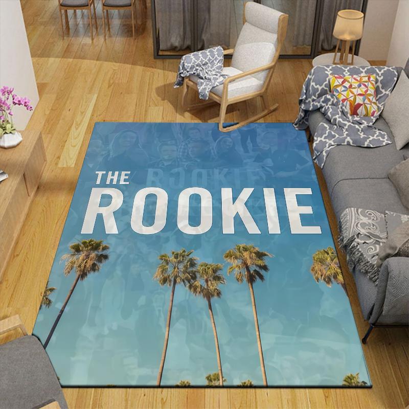 The Rookie Home Sofa Decoration for Living Room & Bedroom, Non‑Slip Play Flannel Floor Mat for Game Room