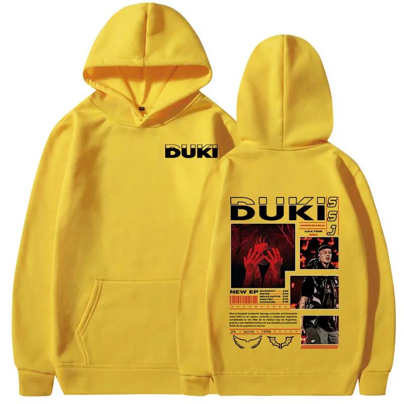 Duki Hip-hop Singer Rock Rap Classic Men Plus-size Sports Hoodie Street Harajuku Fashion Autumn Winter Long-sleeve Sweatshirt