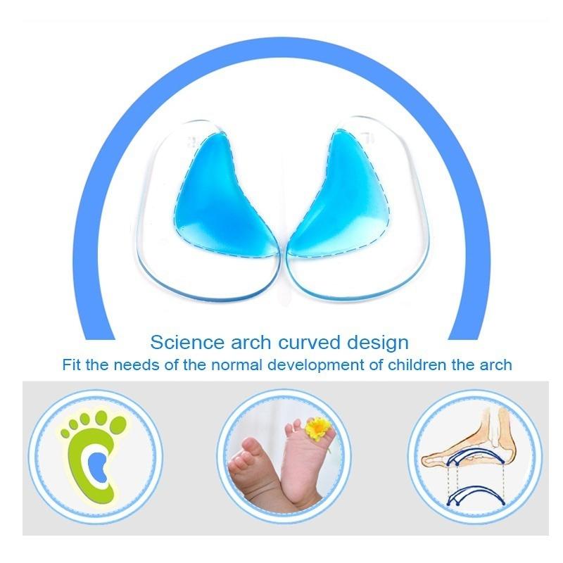 Kids Gel Orthotic Orthopedic Insoles for Children Shoes Flatfoot Corrector Arch Support Orthotic Pad