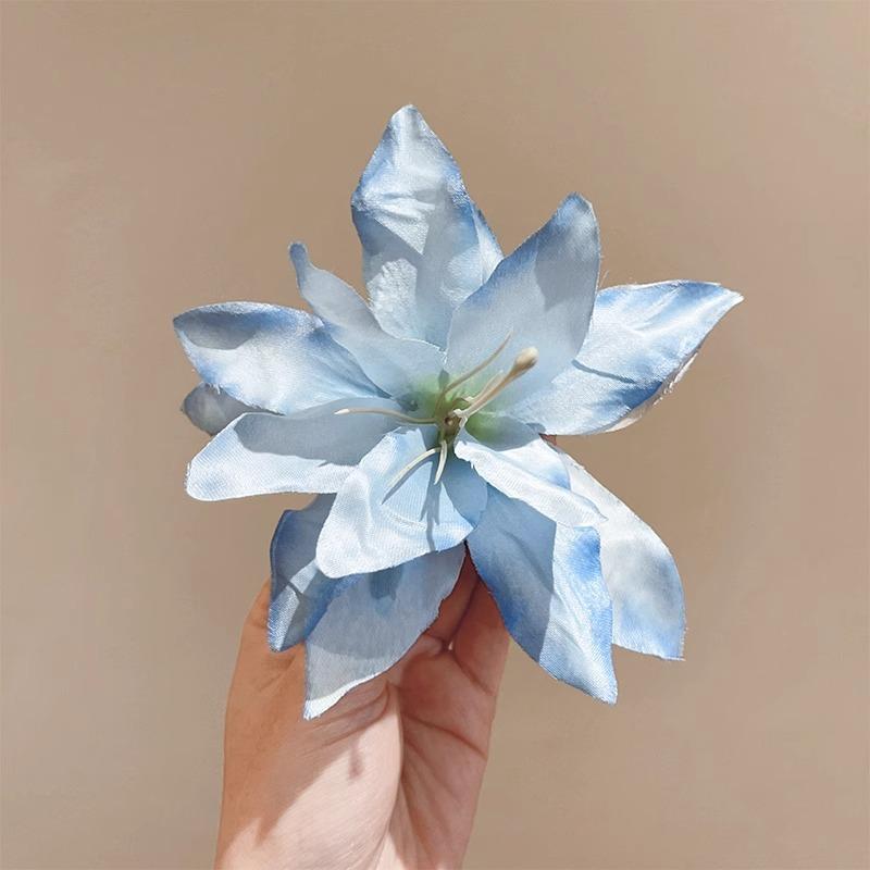 Süße Atmosphäre Sommerurlaub Stil Simulation Magnolie Haarspange Zubehör Kante Fotografie Meeresufer Kopfblume Haarnadel Blume