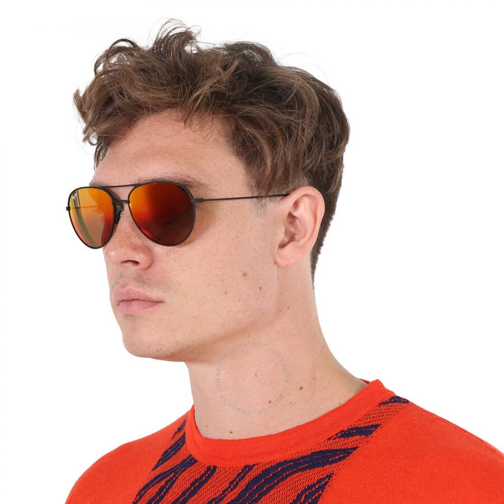 Maui Jim Walaka Hawaii Lava Pilot Unisex Sunglasses Rm885 02 57