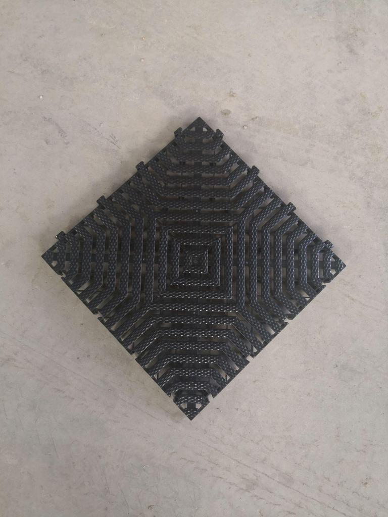 Car Wash Room Floor Grid - 4cm Garage Tile Floor Mat 4S Shop Grid Mat