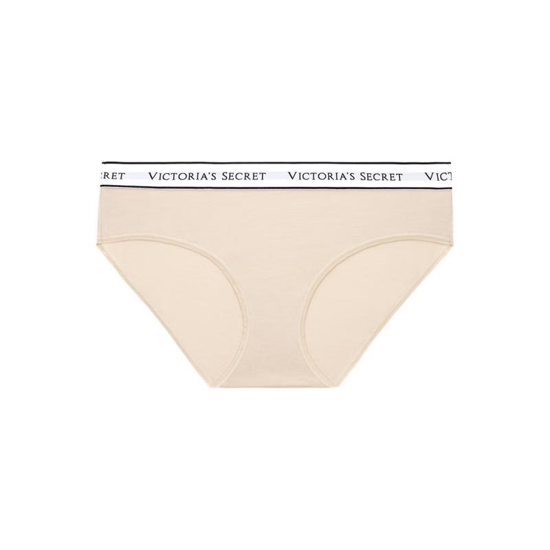 Victoria's Secret Baumwoll-Hipster-Slips mit Logo-Bund