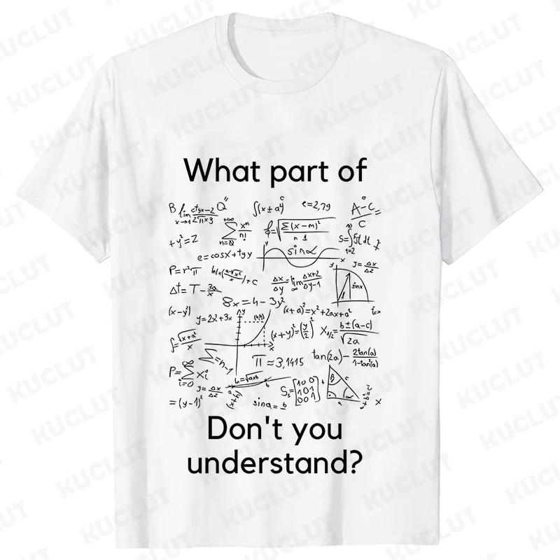 I Love Math Formula Men's T-shirts Street Wear Clothes Short Sleeve Funny Design Y2k Tops Sportwear Casual Vintage Classic Tees