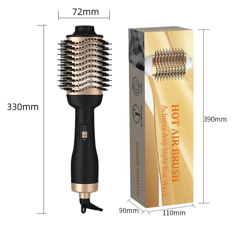 Dual Purpose Straight Curling Iron with Three in One Hot Air Comb