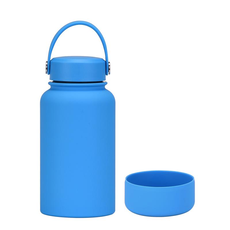 650Ml Stainless Steel Thermos Cup Non-Slip Outdoor Portable Water Cup Simple Wide Mouth Sports Kettle