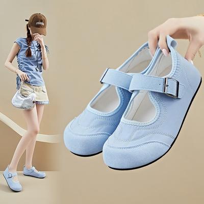 New Breathable Shoes Velcro Flat Loafers Casual Shoes