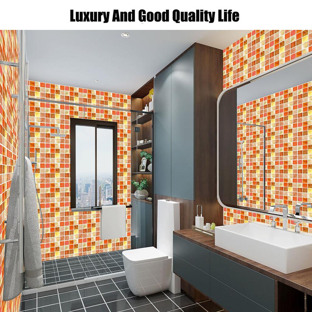 10Pcs Multi Tile Sticker DIY Transfer Kitchen Bathroom Various Colours