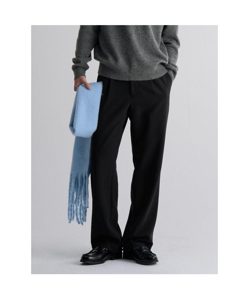 8Seconds [Everyday Slacks] Fleece-Lined Semi-Wide Fit Slacks - Black
