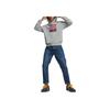 Puma Graphic Print Hooded Sweatshirt Unisex Sweatshirts Gray 536753-04