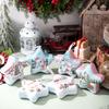 Christmas Decor Tinplate Box Storage Box With Lanyard Candy Biscuit Box Jewelry Storage Party Favors Christmas Tree Decoration