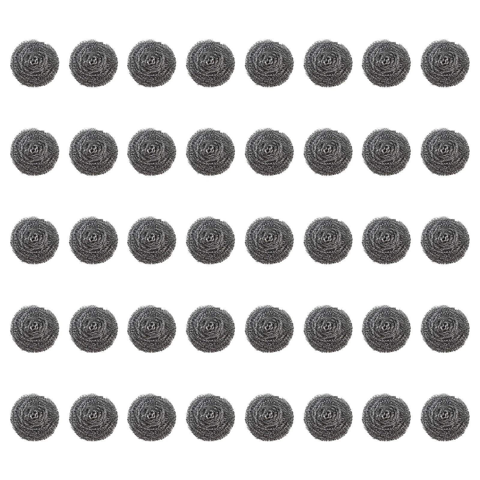 

40Pcs Stainless Steel Scrubber Magic Steel Wire Ball Multipurpose Utensil Scrubber Portable Dish Scrubbers Kitchen Cleaner Tools