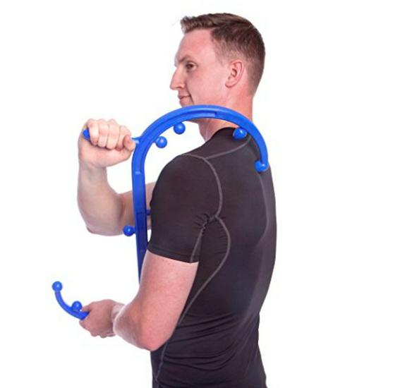Portable Multi-Functional Massager Stick for Shoulder, Neck, and Back Self-Massage