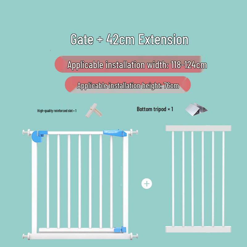 Child & Pet Safety Gate: No-Drill Stair & Door Guard Fence