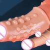 Adult Penis Ring Extension Sleeve Reusable Male Cock Rings for Ejaculation Delay Male Sex Toys No Vibrator Required