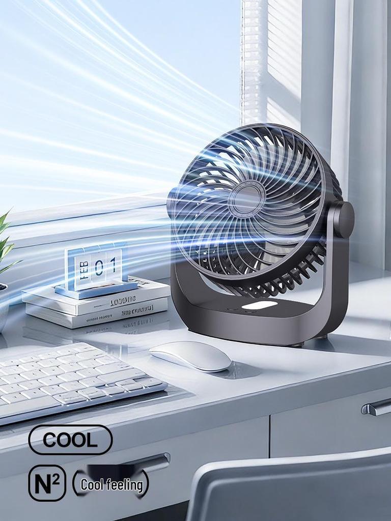 Mini USB Rechargeable High-Speed Desktop Fan: Portable and Powerful