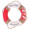 1Pcs 30Cm Exquisite Lifebuoy Hanging Decoration Metal Door Sign for Cafe Bar Shop Wall Decor Festive Entrance Ornament
