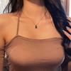 Golden Necklaces Titanium Steel Necklace Layering Choker Elegant Fashion Jewelry for Women