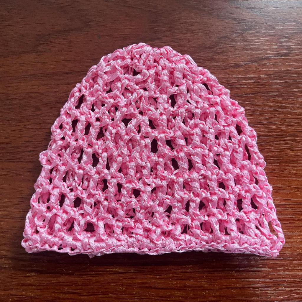 Handmade Crochet Sleep Cap: Solid Color Women's Wig and Hair Protection Net