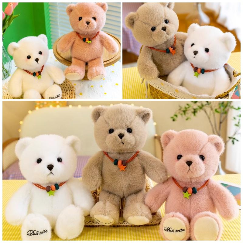 Lucky Teddy Bear Plush Toy For Girls Soft And Cuddly Stuffed Animal For Birthday Gift