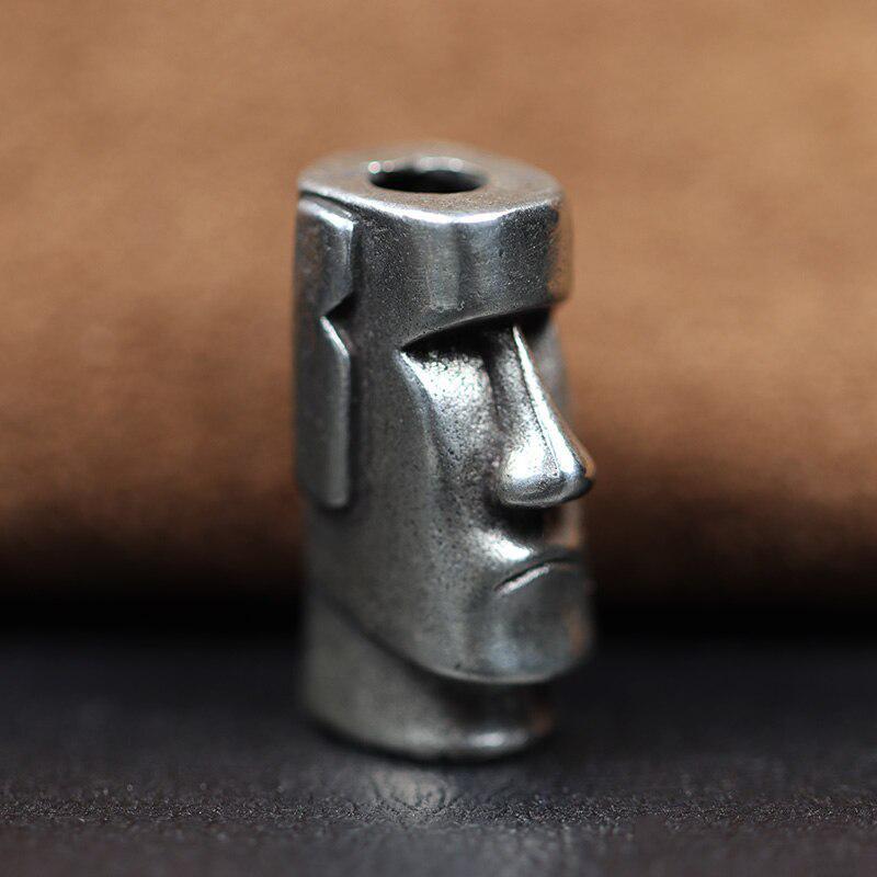 

Каменная статуя острова Пасхи, нож-сторож, бусины, латунные тканые ремешки из паракорда, подвески, уличный EDC, зонт, веревка, аксессуары для самостоятельного изготовления