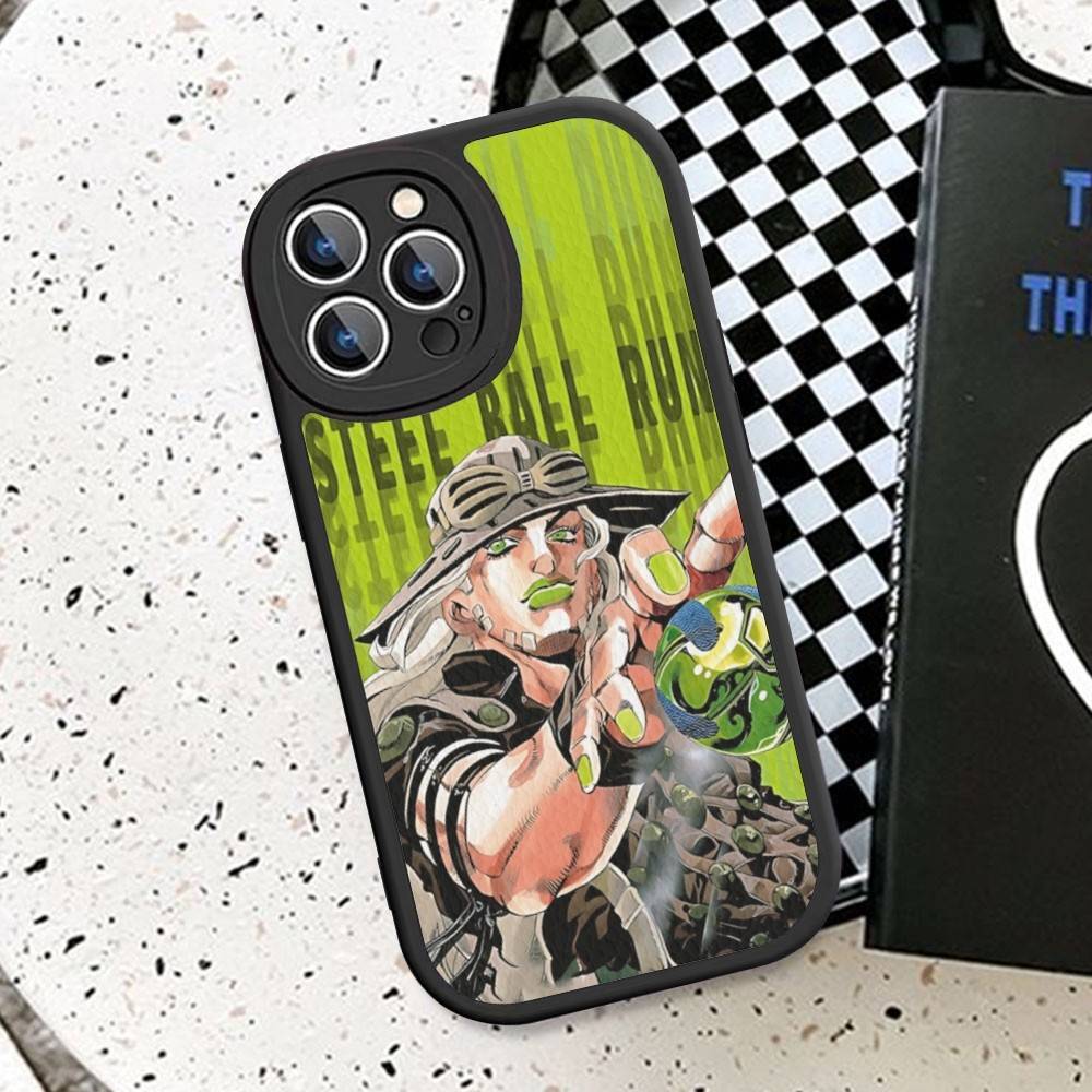 Anime J-JoJo Klassisch B-Bizarre A-Abenteuer Handyhülle Für IPhone 16 15 14 11 12 13 Pro Max Plus Rückseite Lederhülle