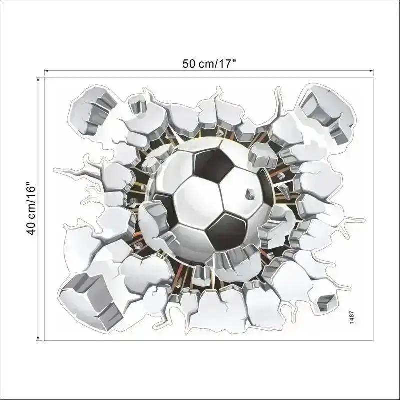 3D Wall Sports Basketball Wall Stickers Self Adhesive Room Decor Wall Sticker Children Bedroom Home Walls Background Decoration