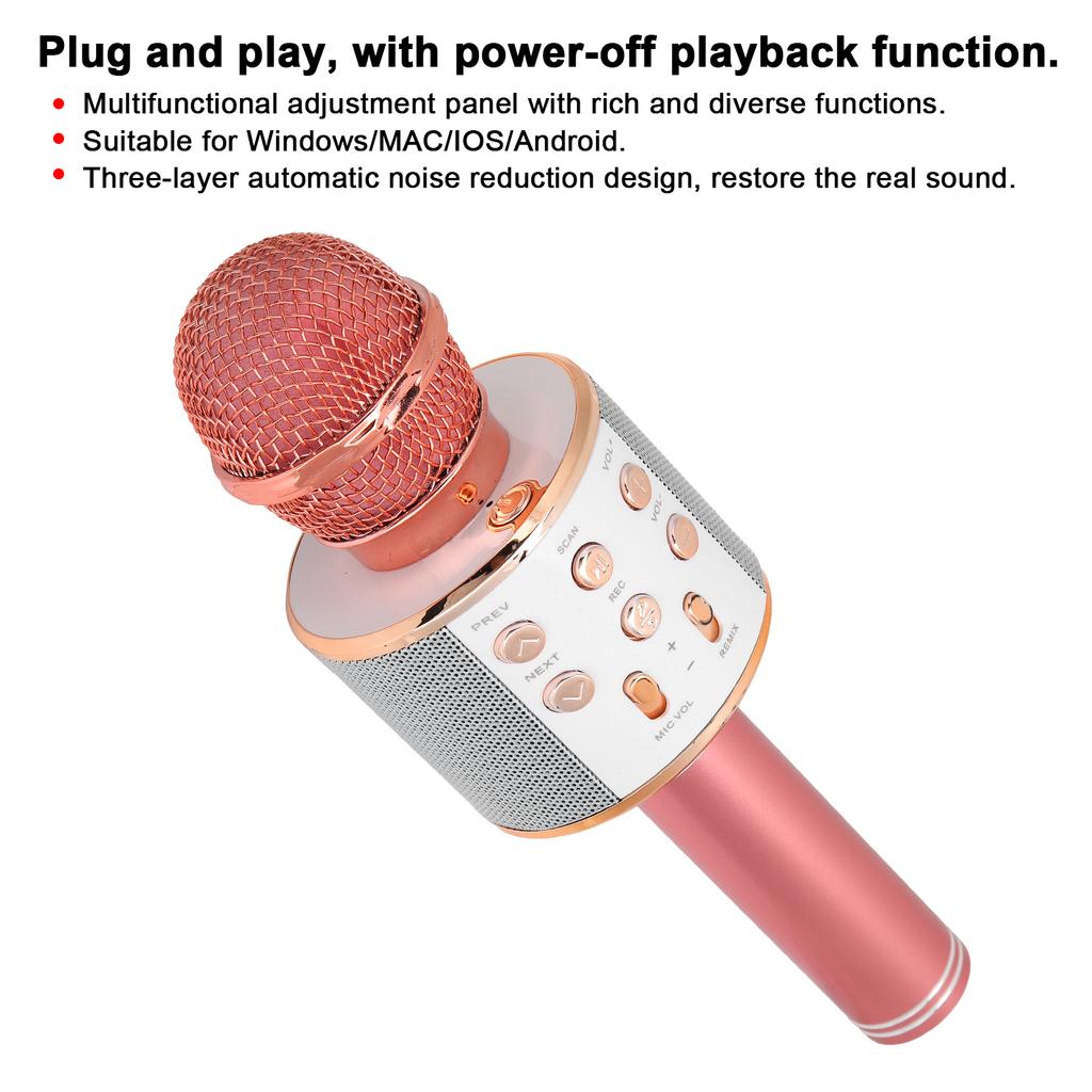 Handheld phone Wireless Speaker Multifunction Key phone for KTV