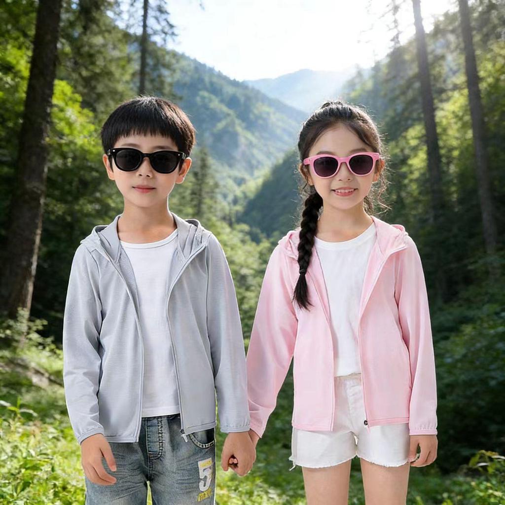Rosa UV-Schutz-Sonnenjacke für Eltern und Kinder, für Jungen und Mädchen