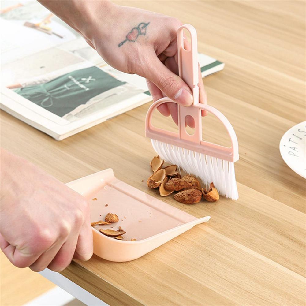 Hair Table Multipurpose Mini Plastic Cleaning Brush Cleaning Tool Broom Dustpans Set Dust Shovel