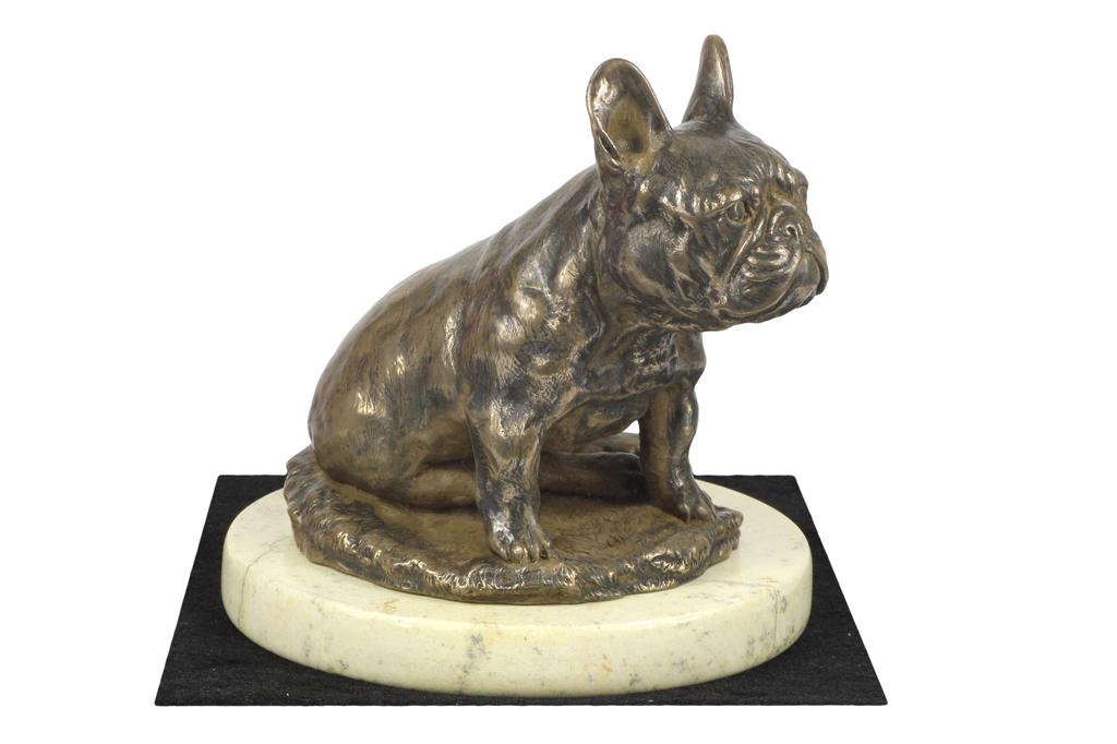 Französische Bulldogge, Frenchie II - Hundefigur, Hundesilhouette-Figur, Trophäe für die Art-Dog-Hundeausstellung