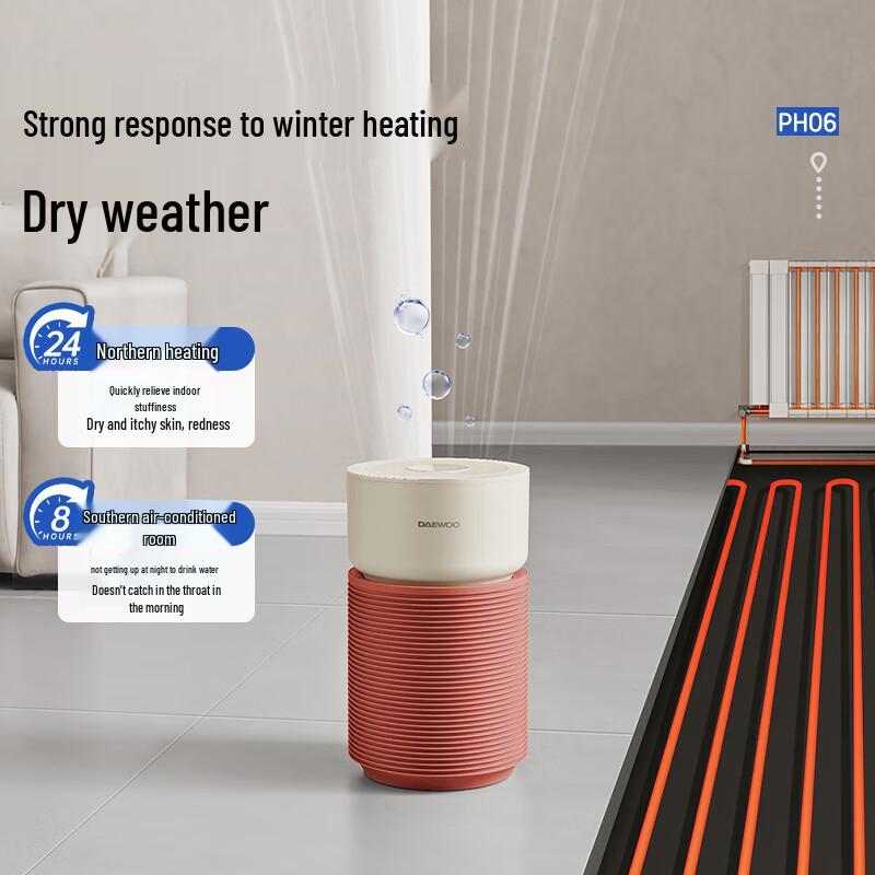 DAEWOO Fogless Humidifier with 6-Fold Purification