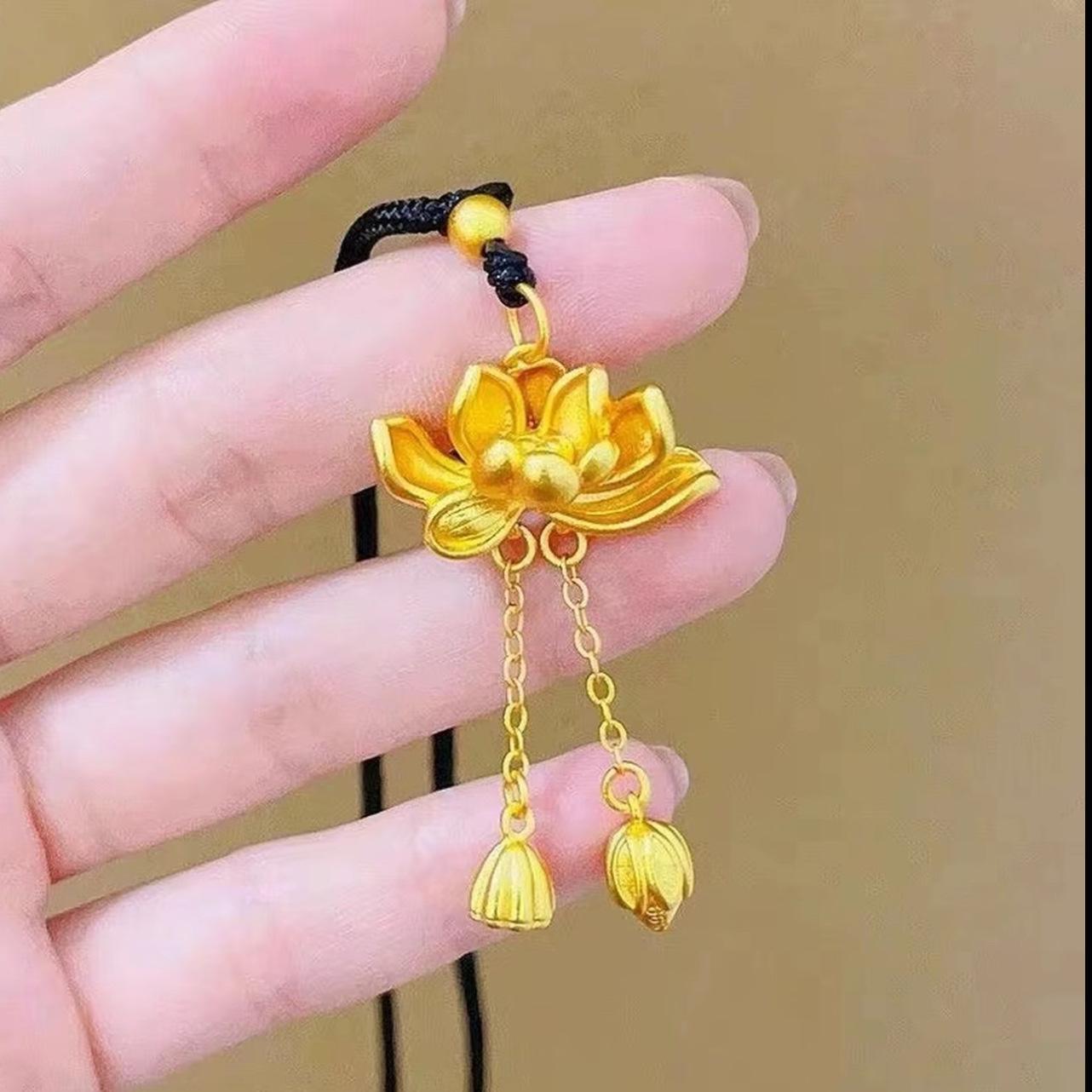 

Подвеска-компас «Восемь сокровищ из золотого песка» с подвеской-горлянкой для женщин