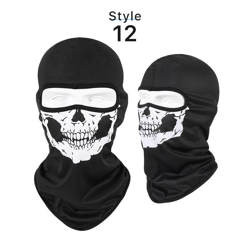 Skull Balaclava Full Face Cover Bandana for Outdoor Cycling Face Mask Gaiter Λαιμός Αξεσουάρ μοτοσυκλέτας