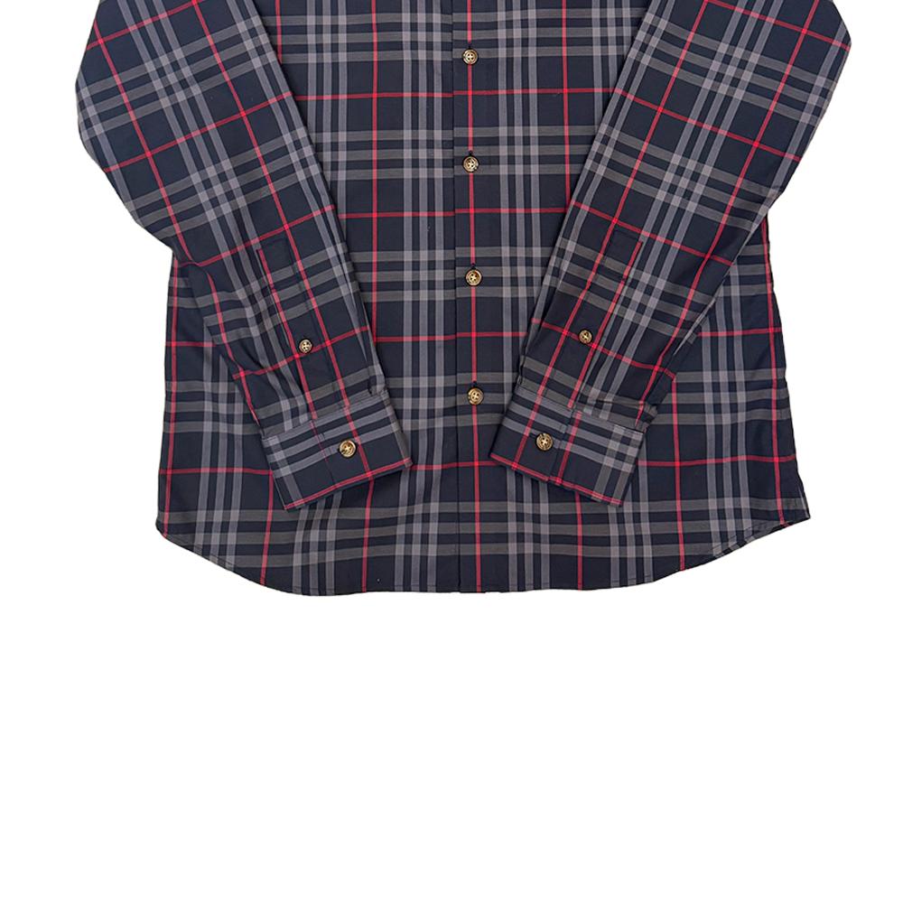 Burberry Shirts Men's Blue Lapel Moderate Other 80842961